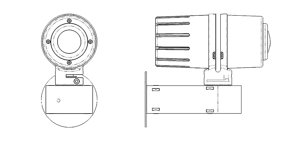 20W Symp Safety Signage Projector Dimensions